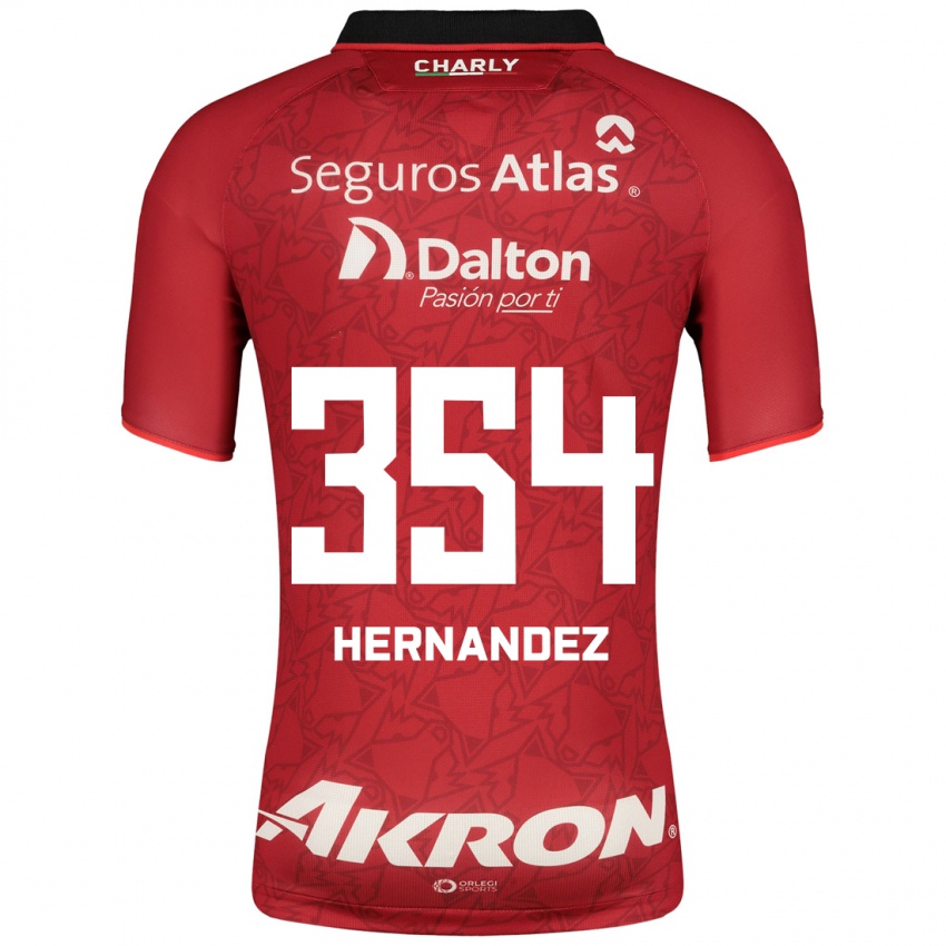 Herren Daniel Hernández #354 Rot Auswärtstrikot Trikot 2023/24 T-Shirt Belgien