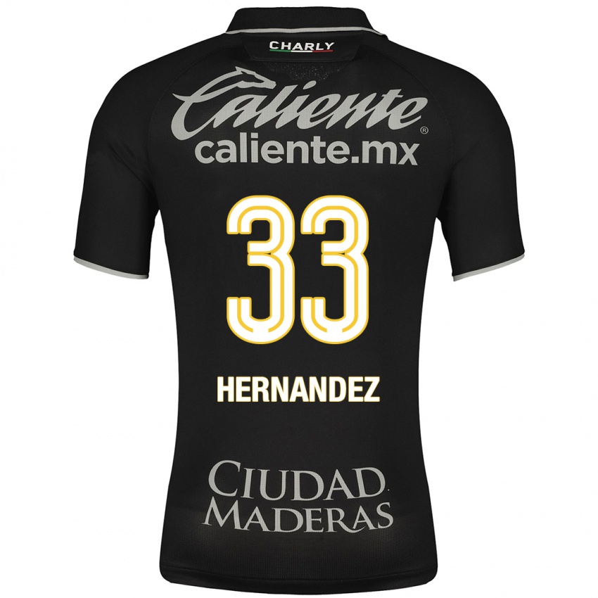 Herren Pedro Hernández #33 Schwarz Auswärtstrikot Trikot 2023/24 T-Shirt Belgien