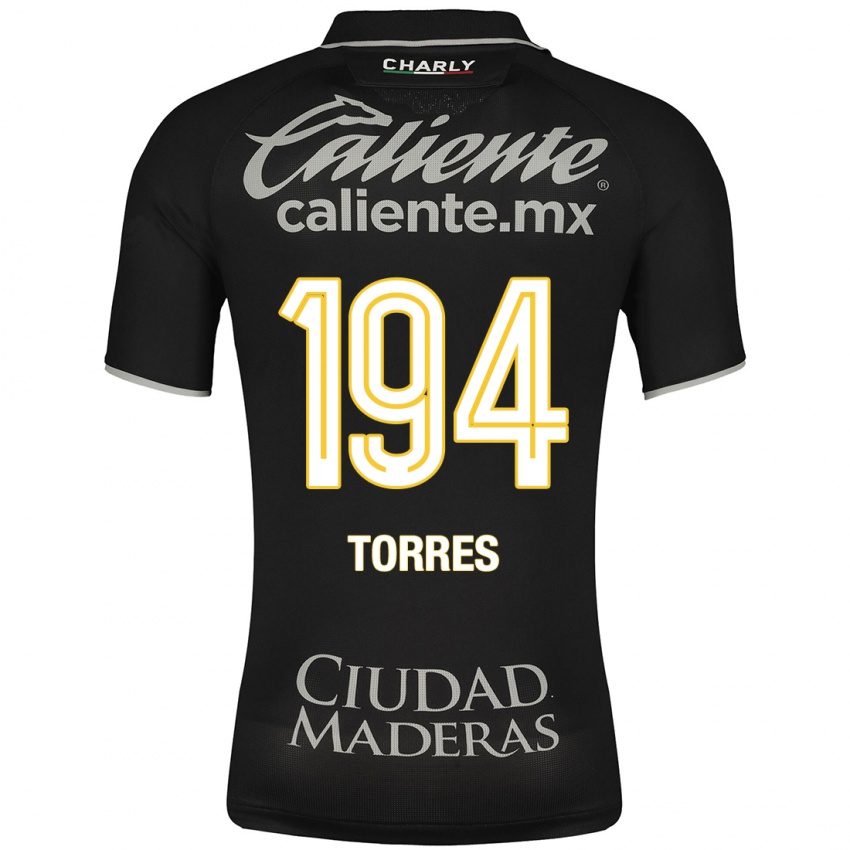 Heren Erick Torres #194 Zwart Uitshirt Uittenue 2023/24 T-Shirt België