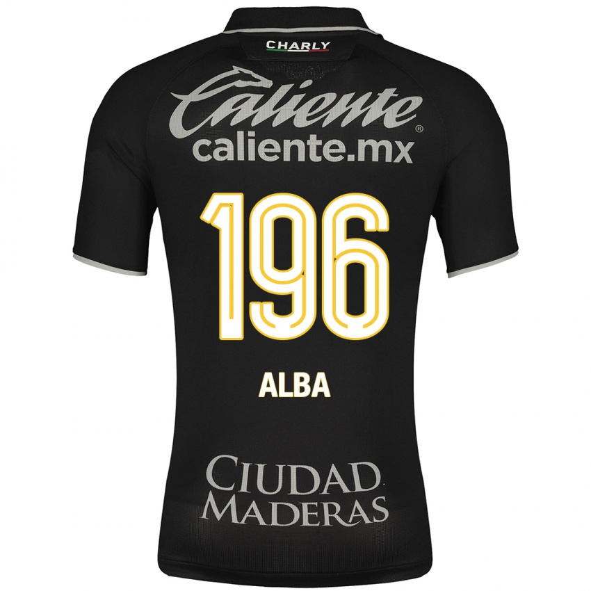 Heren Óscar Alba #196 Zwart Uitshirt Uittenue 2023/24 T-Shirt België