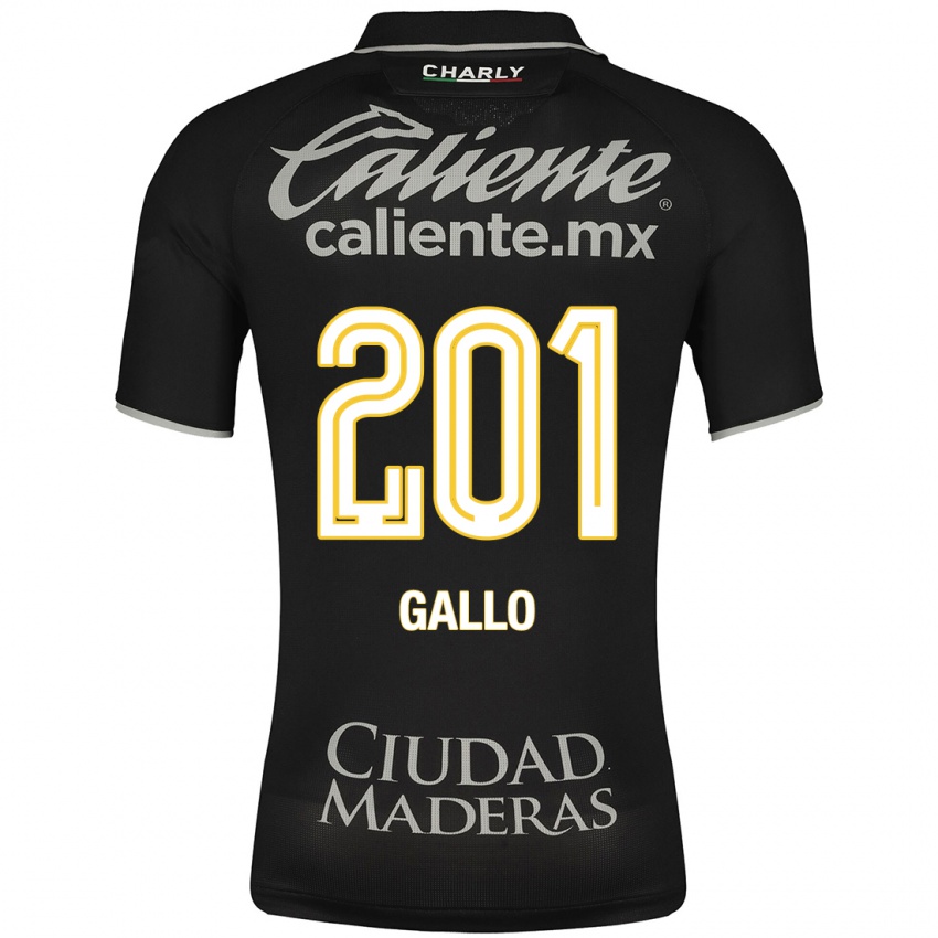 Heren Andrés Gallo #201 Zwart Uitshirt Uittenue 2023/24 T-Shirt België