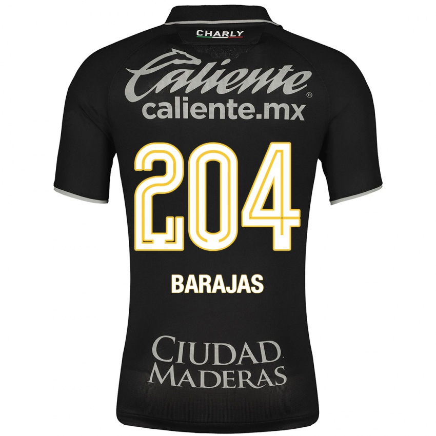 Heren Víctor Barajas #204 Zwart Uitshirt Uittenue 2023/24 T-Shirt België