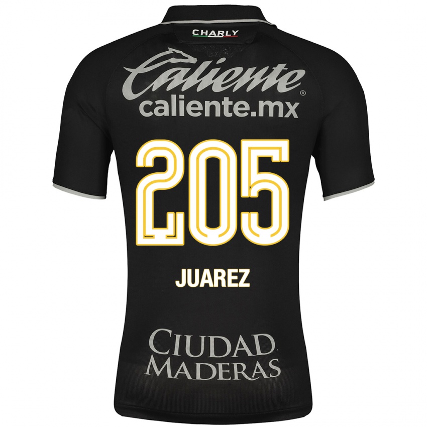 Heren Moisés Juárez #205 Zwart Uitshirt Uittenue 2023/24 T-Shirt België