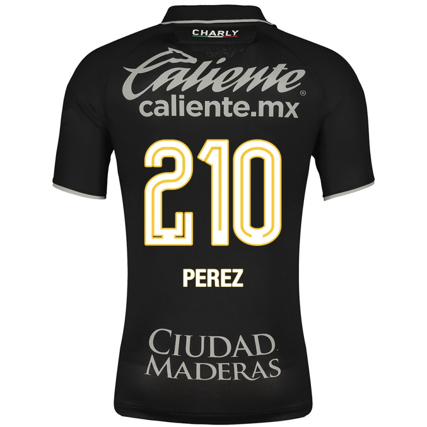 Heren Arez Pérez #210 Zwart Uitshirt Uittenue 2023/24 T-Shirt België