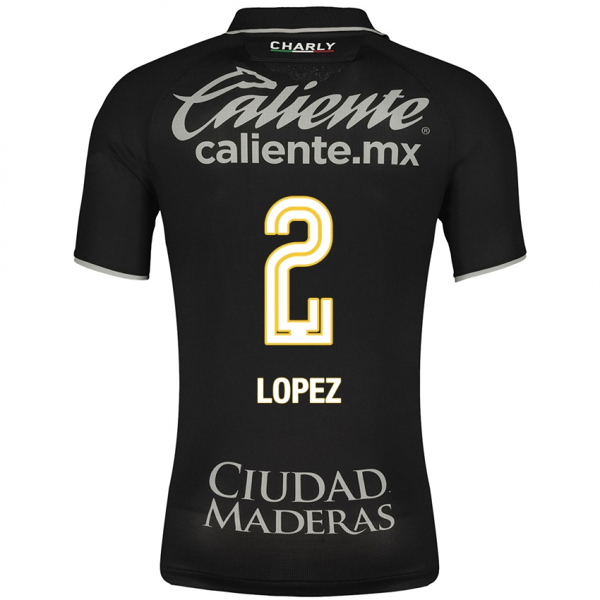 Heren Vanessa Lopez #2 Zwart Uitshirt Uittenue 2023/24 T-Shirt België