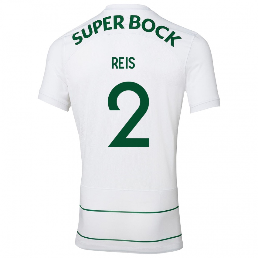 Herren Matheus Reis #2 Weiß Auswärtstrikot Trikot 2023/24 T-Shirt Belgien