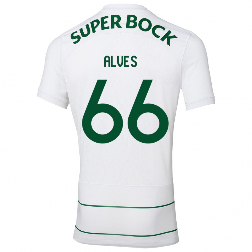 Herren Miguel Alves #66 Weiß Auswärtstrikot Trikot 2023/24 T-Shirt Belgien