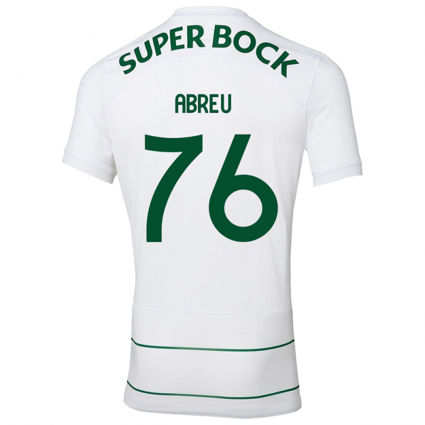 Heren Diogo Abreu #76 Wit Uitshirt Uittenue 2023/24 T-Shirt België