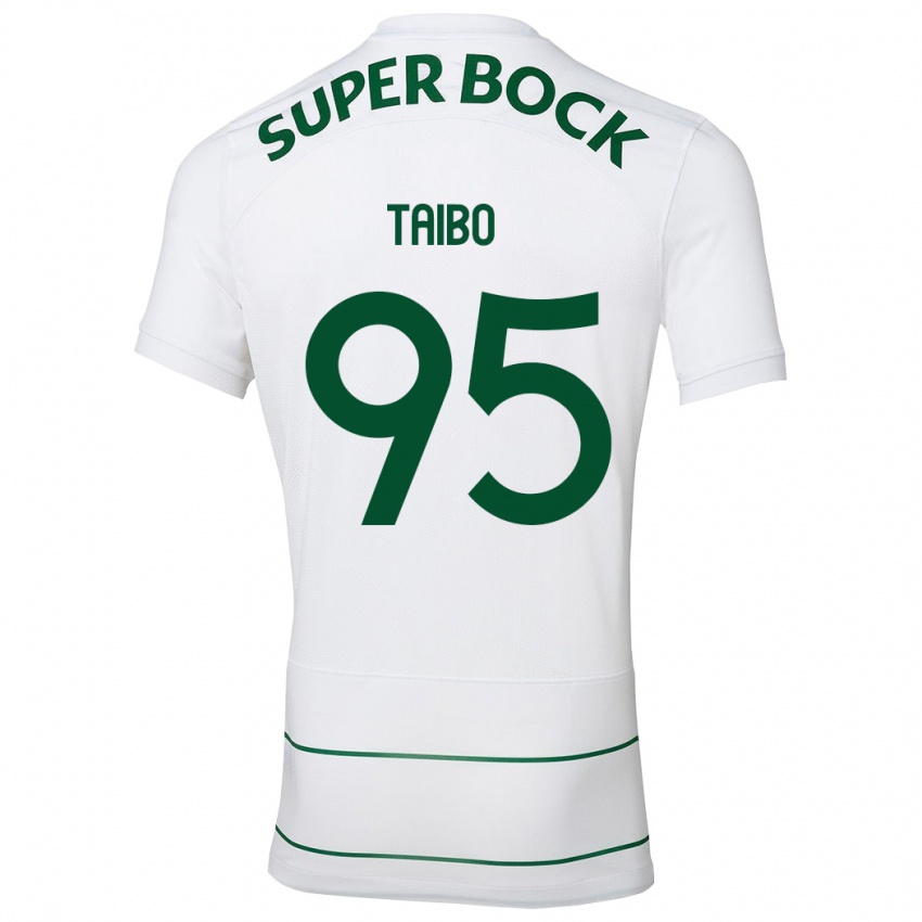 Herren Lucas Taibo #95 Weiß Auswärtstrikot Trikot 2023/24 T-Shirt Belgien