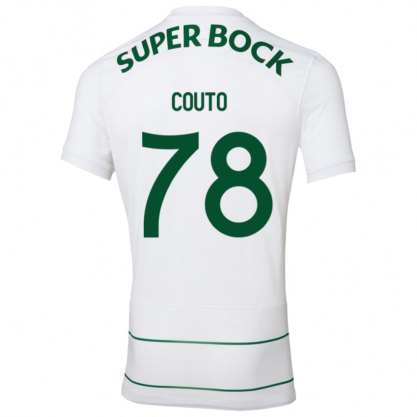Herren Mauro Couto #78 Weiß Auswärtstrikot Trikot 2023/24 T-Shirt Belgien
