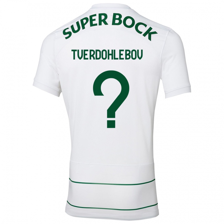 Herren Alex Tverdohlebov #0 Weiß Auswärtstrikot Trikot 2023/24 T-Shirt Belgien