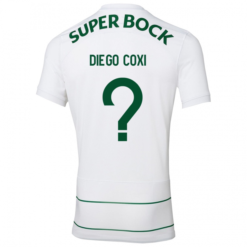 Heren Diego Coxi #0 Wit Uitshirt Uittenue 2023/24 T-Shirt België