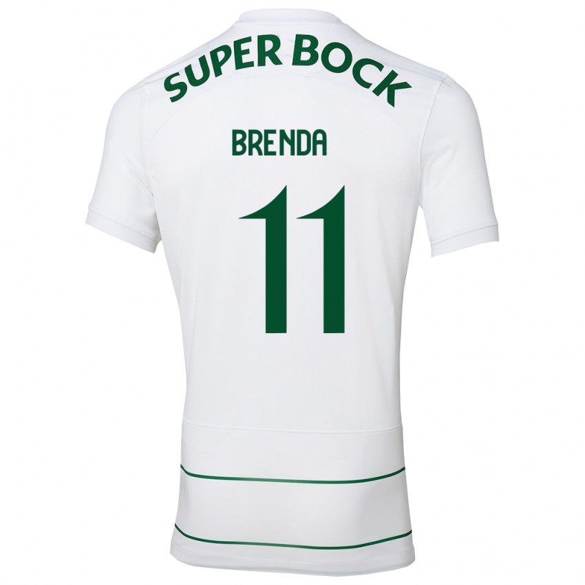 Herren Brenda Pérez Soler #11 Weiß Auswärtstrikot Trikot 2023/24 T-Shirt Belgien