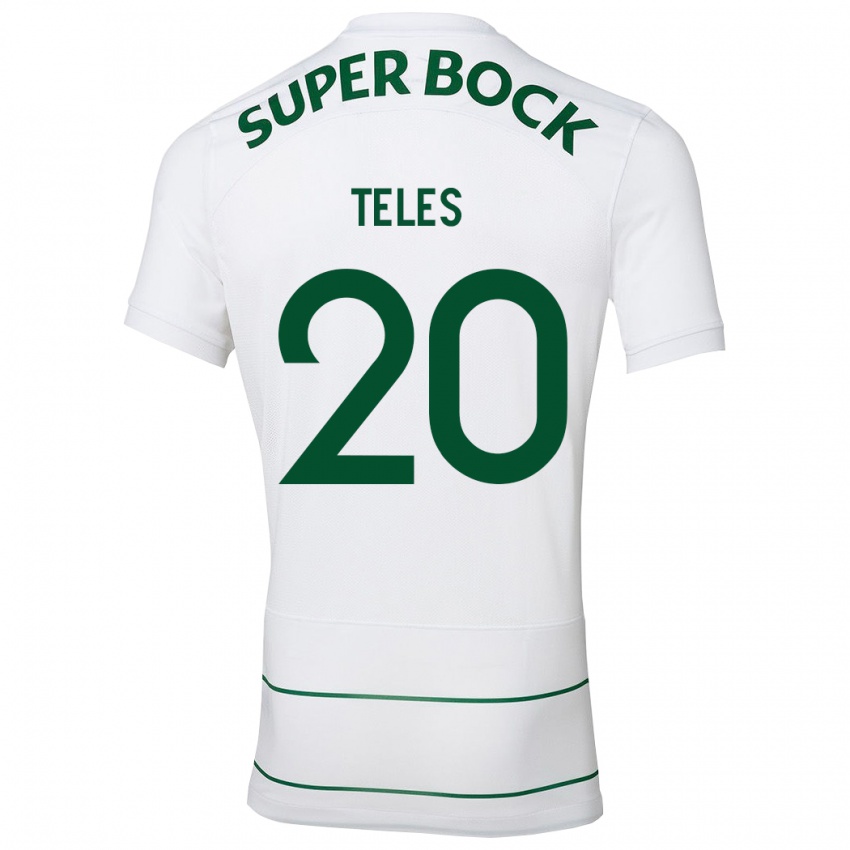 Herren Ana Isabel Teles #20 Weiß Auswärtstrikot Trikot 2023/24 T-Shirt Belgien