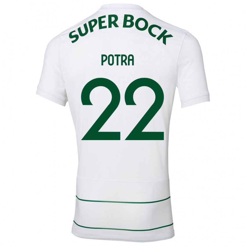 Heren Catarina Sofia Branco Potra #22 Wit Uitshirt Uittenue 2023/24 T-Shirt België