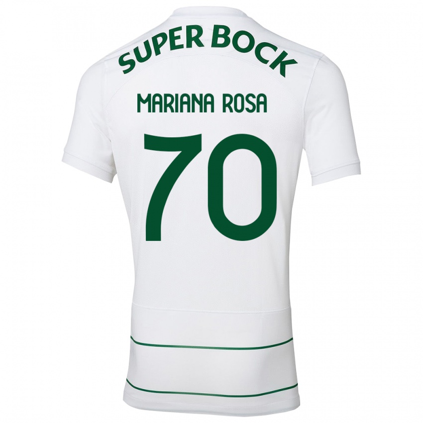 Herren Mariana Silva Pinto Vilaça Da Rosa #70 Weiß Auswärtstrikot Trikot 2023/24 T-Shirt Belgien
