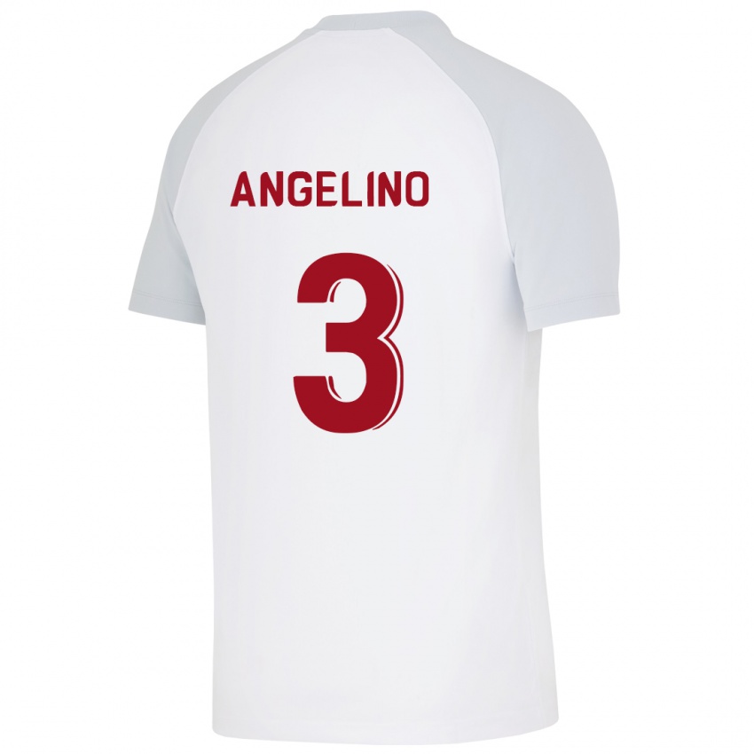 Herren Angelino #3 Weiß Auswärtstrikot Trikot 2023/24 T-Shirt Belgien