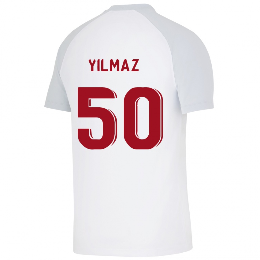 Herren Jankat Yılmaz #50 Weiß Auswärtstrikot Trikot 2023/24 T-Shirt Belgien
