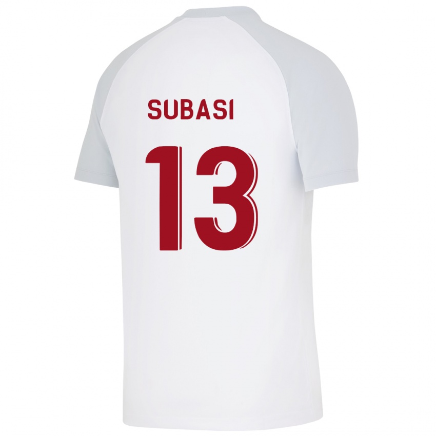 Herren Kadir Subasi #13 Weiß Auswärtstrikot Trikot 2023/24 T-Shirt Belgien