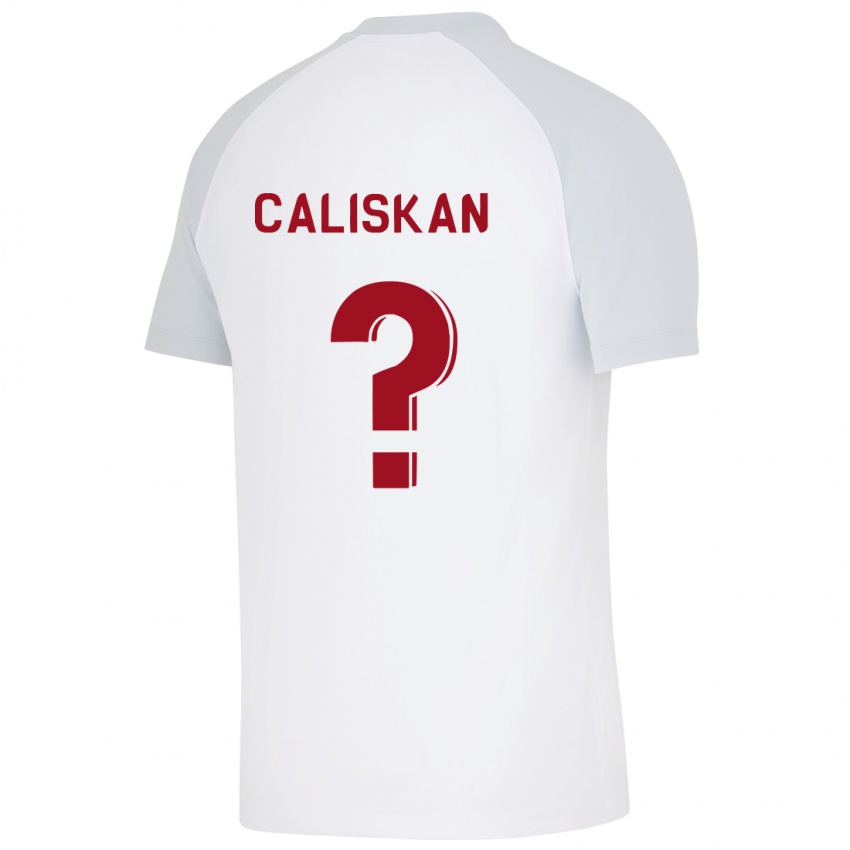 Herren Mahmuthan Caliskan #0 Weiß Auswärtstrikot Trikot 2023/24 T-Shirt Belgien