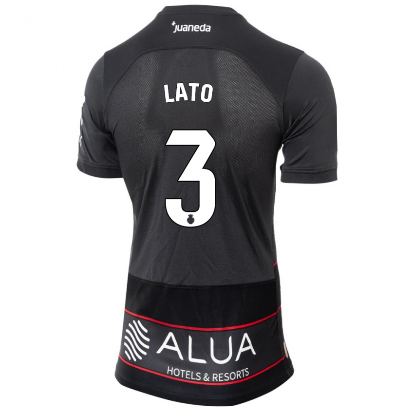 Herren Toni Lato #3 Schwarz Auswärtstrikot Trikot 2023/24 T-Shirt Belgien