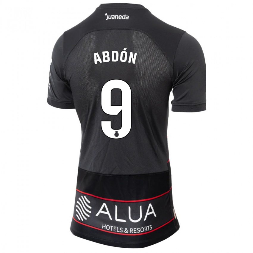 Herren Abdón Prats #9 Schwarz Auswärtstrikot Trikot 2023/24 T-Shirt Belgien