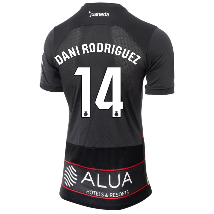 Herren Dani Rodríguez #14 Schwarz Auswärtstrikot Trikot 2023/24 T-Shirt Belgien
