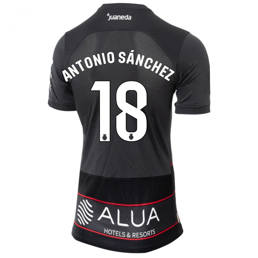 Herren Antonio Sánchez #18 Schwarz Auswärtstrikot Trikot 2023/24 T-Shirt Belgien