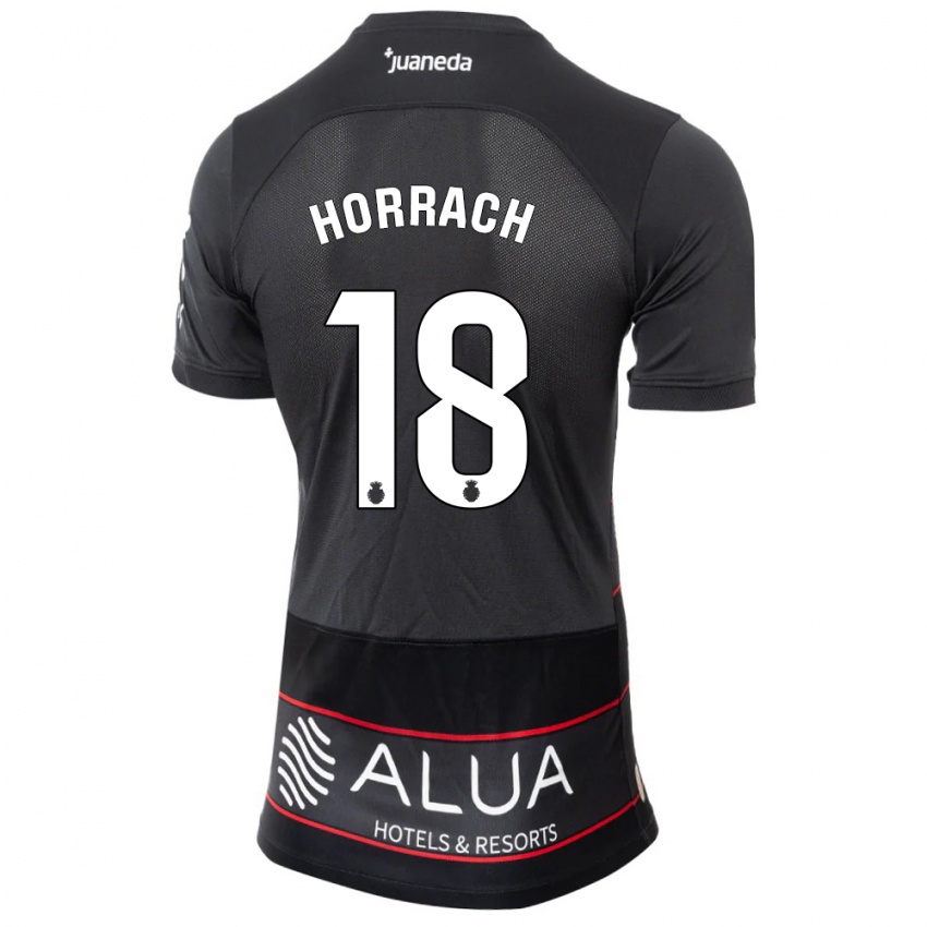 Herren Barto Horrach #18 Schwarz Auswärtstrikot Trikot 2023/24 T-Shirt Belgien