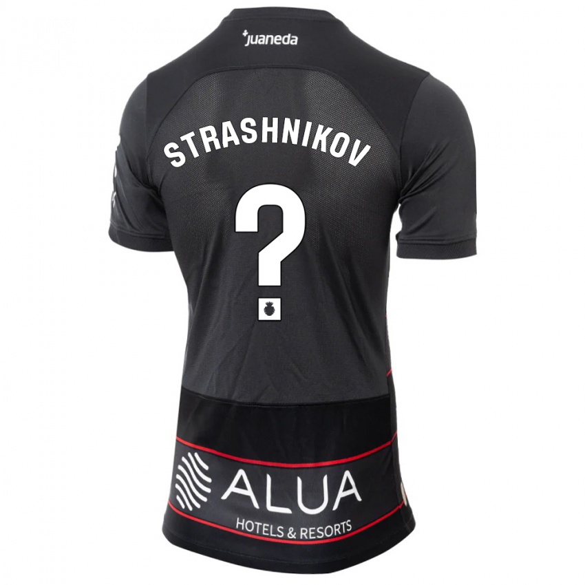 Herren Nikolay Strashnikov #0 Schwarz Auswärtstrikot Trikot 2023/24 T-Shirt Belgien