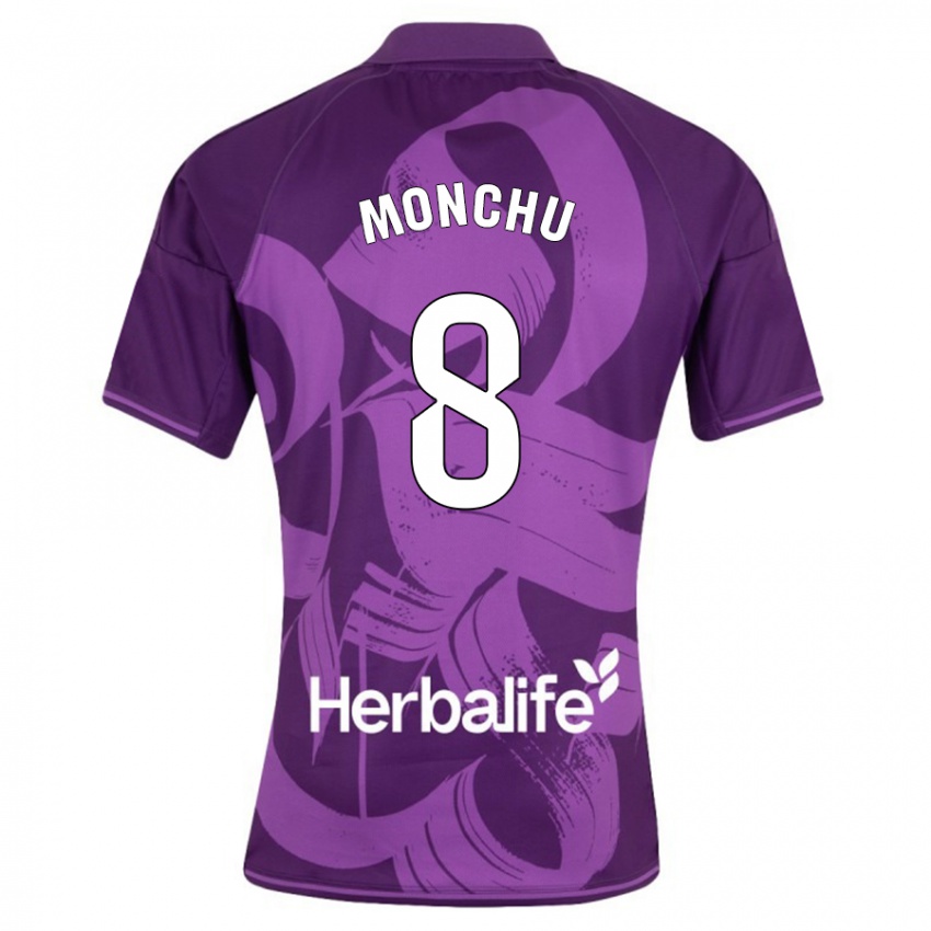 Herren Monchu #8 Violett Auswärtstrikot Trikot 2023/24 T-Shirt Belgien