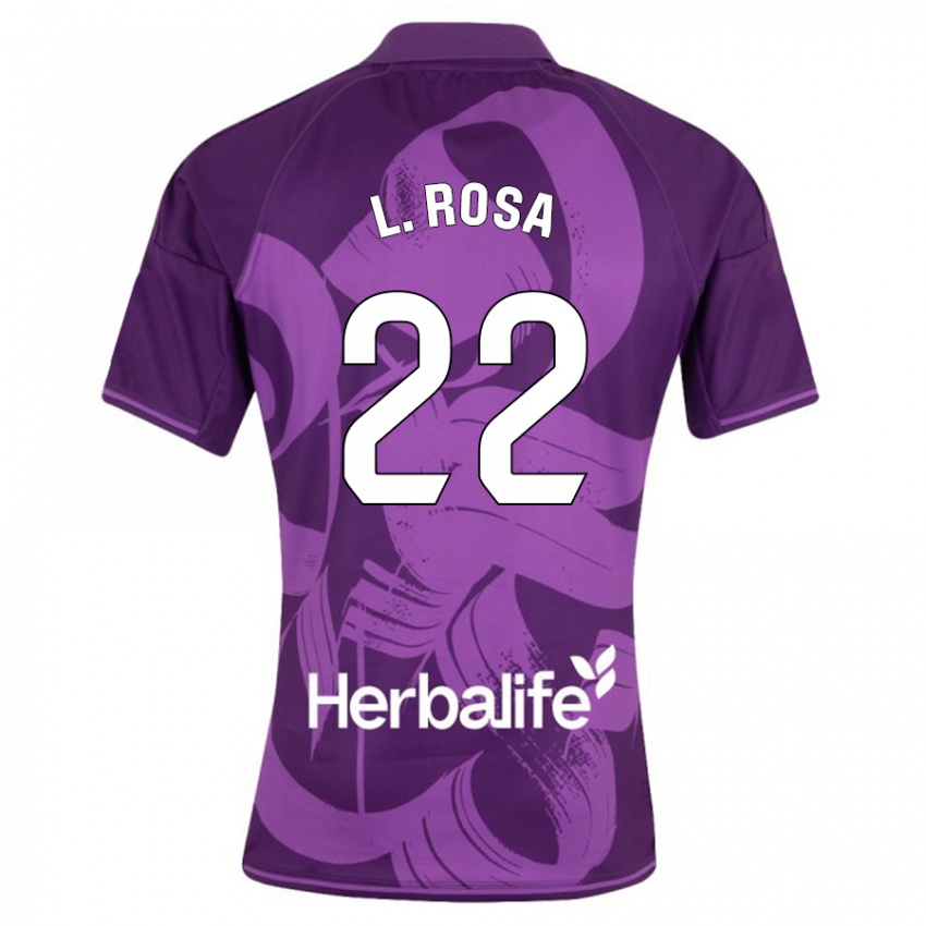 Herren Lucas Rosa #22 Violett Auswärtstrikot Trikot 2023/24 T-Shirt Belgien