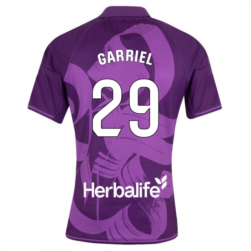 Herren Iván Garriel #29 Violett Auswärtstrikot Trikot 2023/24 T-Shirt Belgien