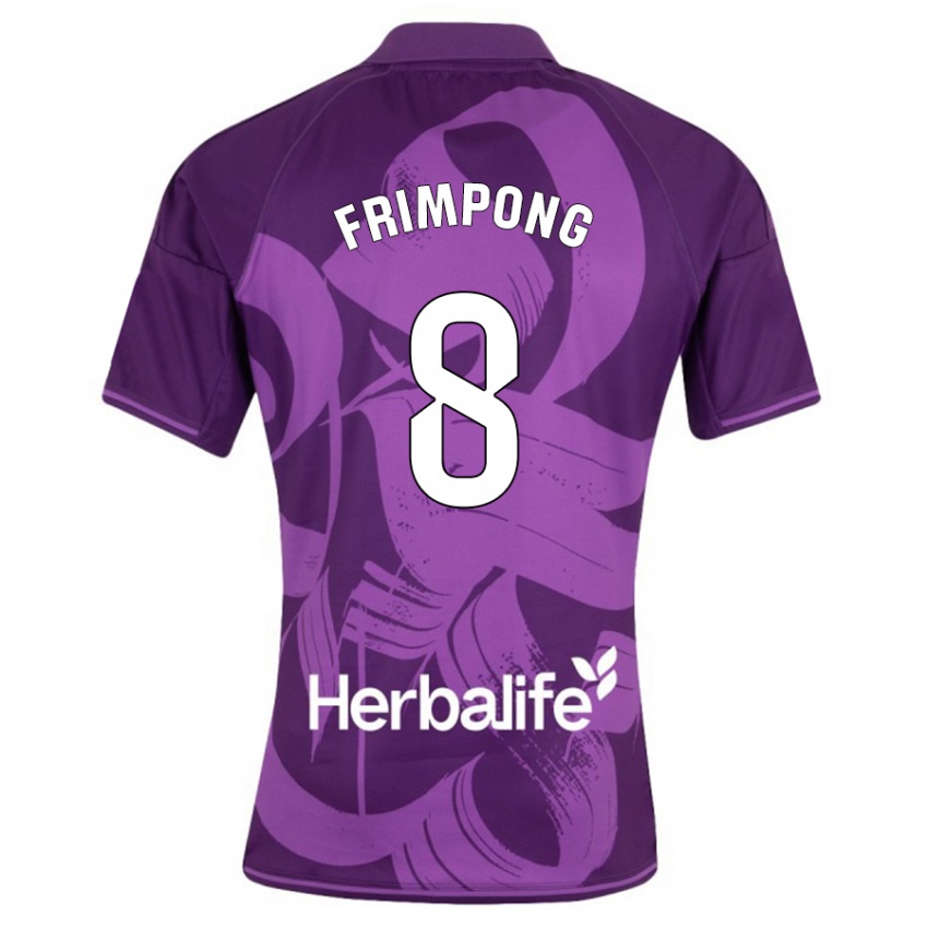 Herren Eugene Frimpong #8 Violett Auswärtstrikot Trikot 2023/24 T-Shirt Belgien