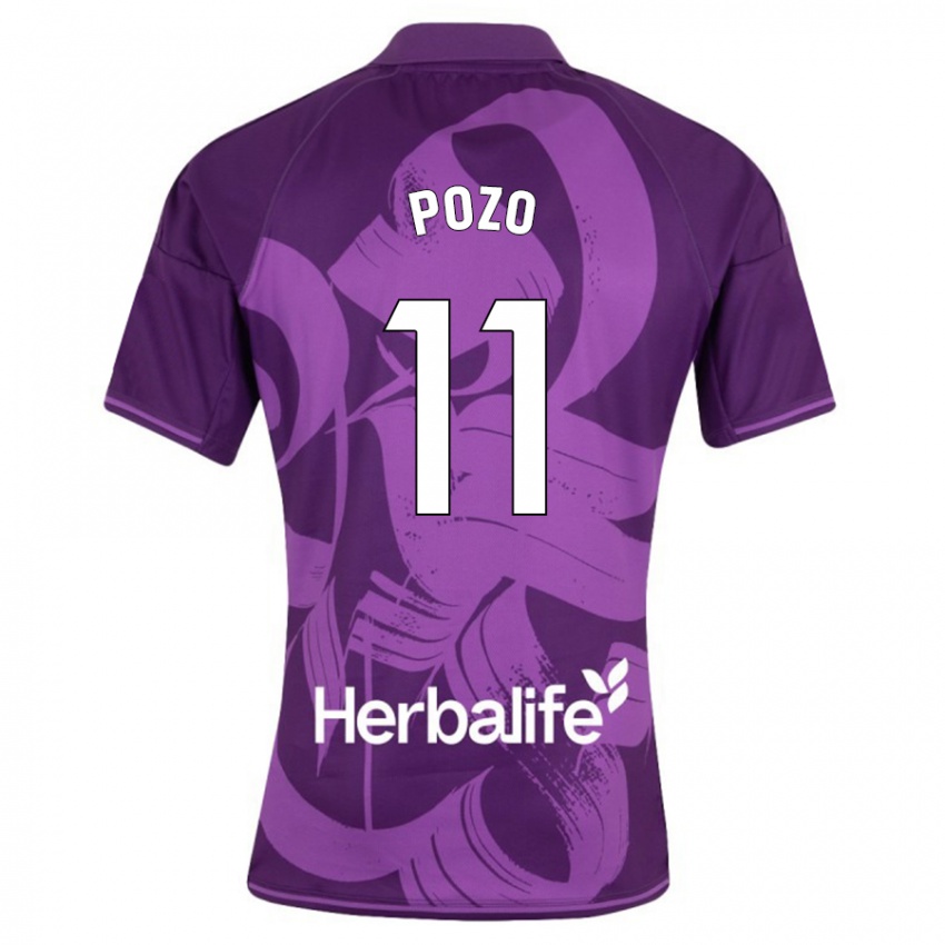 Herren Manuel Pozo #11 Violett Auswärtstrikot Trikot 2023/24 T-Shirt Belgien
