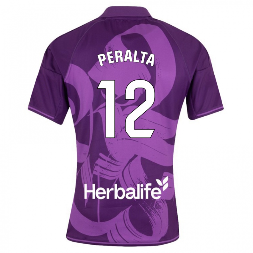 Herren Fernando Peralta #12 Violett Auswärtstrikot Trikot 2023/24 T-Shirt Belgien