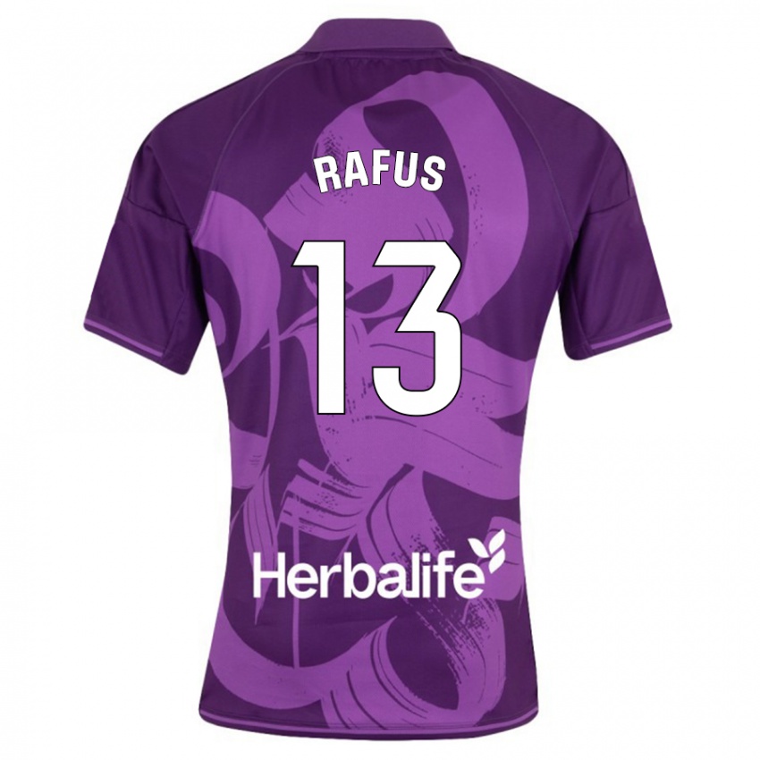Herren Arnau Rafus #13 Violett Auswärtstrikot Trikot 2023/24 T-Shirt Belgien