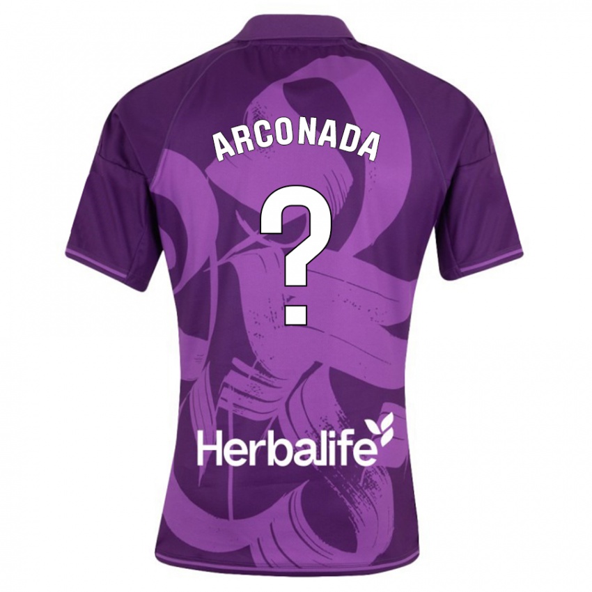 Herren Diego Arconada #0 Violett Auswärtstrikot Trikot 2023/24 T-Shirt Belgien