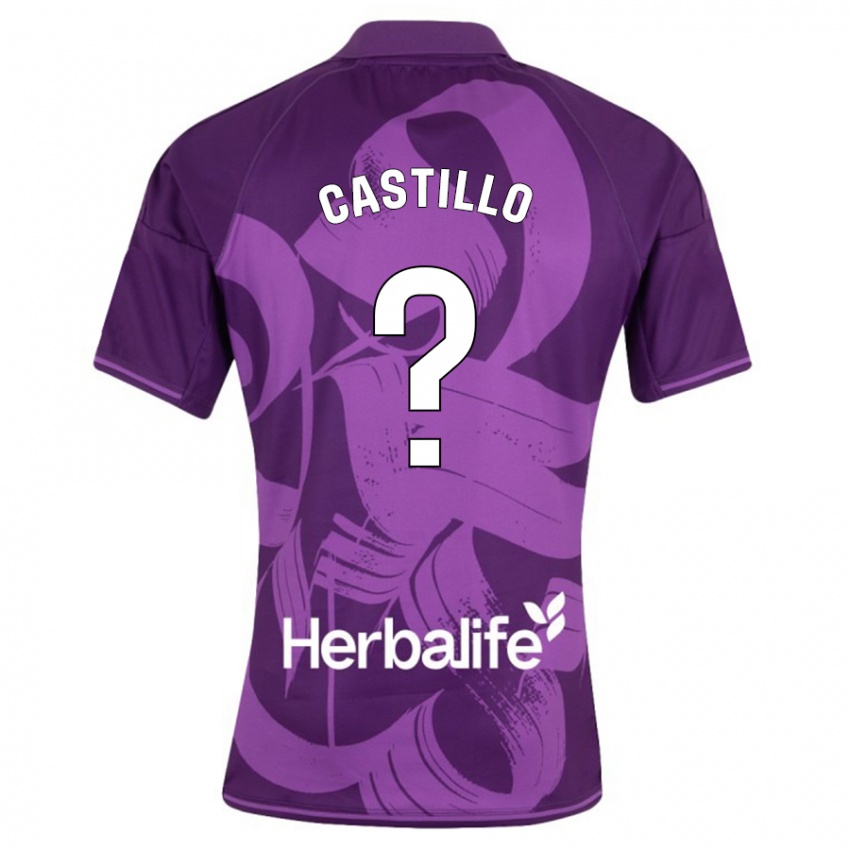 Herren Gonzalo Castillo #0 Violett Auswärtstrikot Trikot 2023/24 T-Shirt Belgien