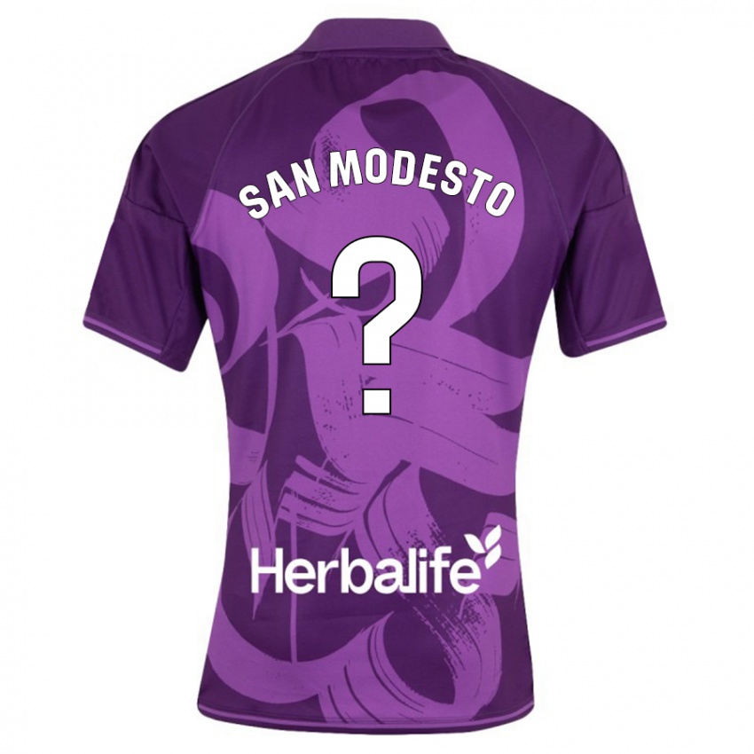 Herren Hugo San Modesto #0 Violett Auswärtstrikot Trikot 2023/24 T-Shirt Belgien