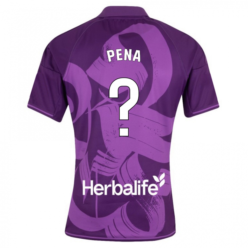 Herren Enrique Peña #0 Violett Auswärtstrikot Trikot 2023/24 T-Shirt Belgien