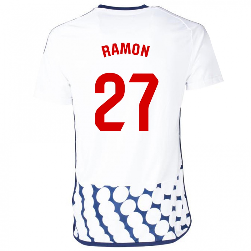 Herren Pablo Ramón #27 Weiß Auswärtstrikot Trikot 2023/24 T-Shirt Belgien