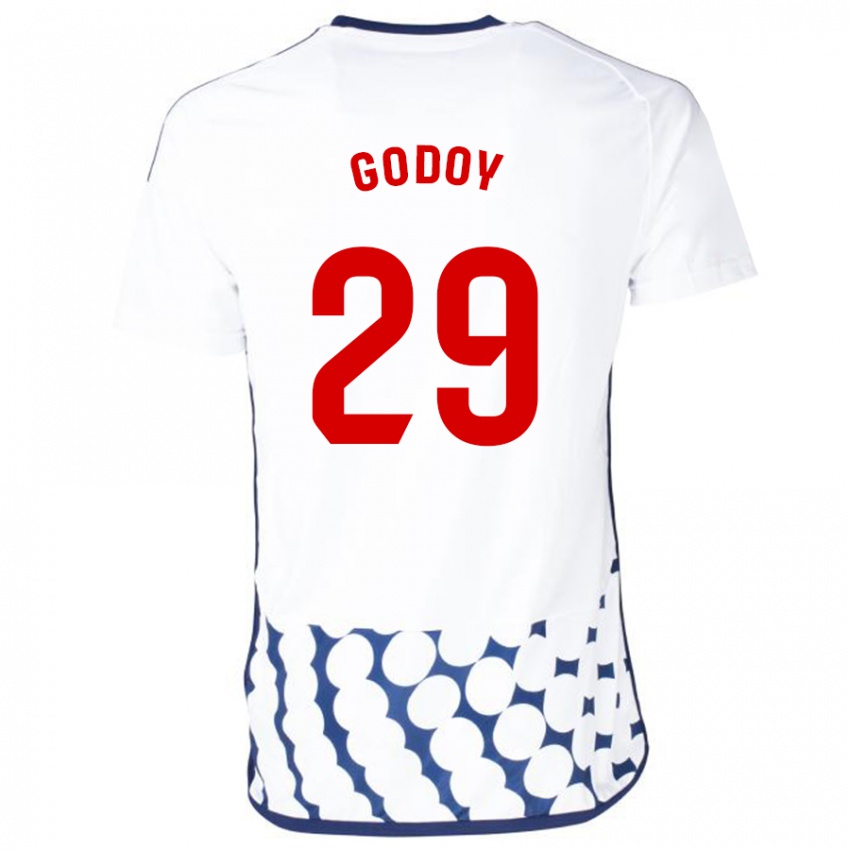 Herren Alan Godoy #29 Weiß Auswärtstrikot Trikot 2023/24 T-Shirt Belgien