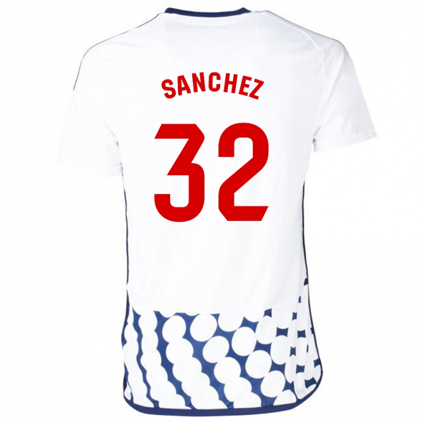 Herren Rubén Sánchez #32 Weiß Auswärtstrikot Trikot 2023/24 T-Shirt Belgien