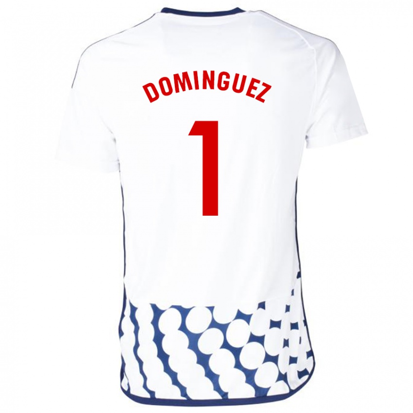 Herren Iago Domínguez #1 Weiß Auswärtstrikot Trikot 2023/24 T-Shirt Belgien