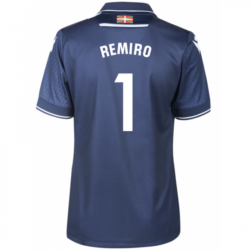 Herren Alex Remiro #1 Marine Auswärtstrikot Trikot 2023/24 T-Shirt Belgien
