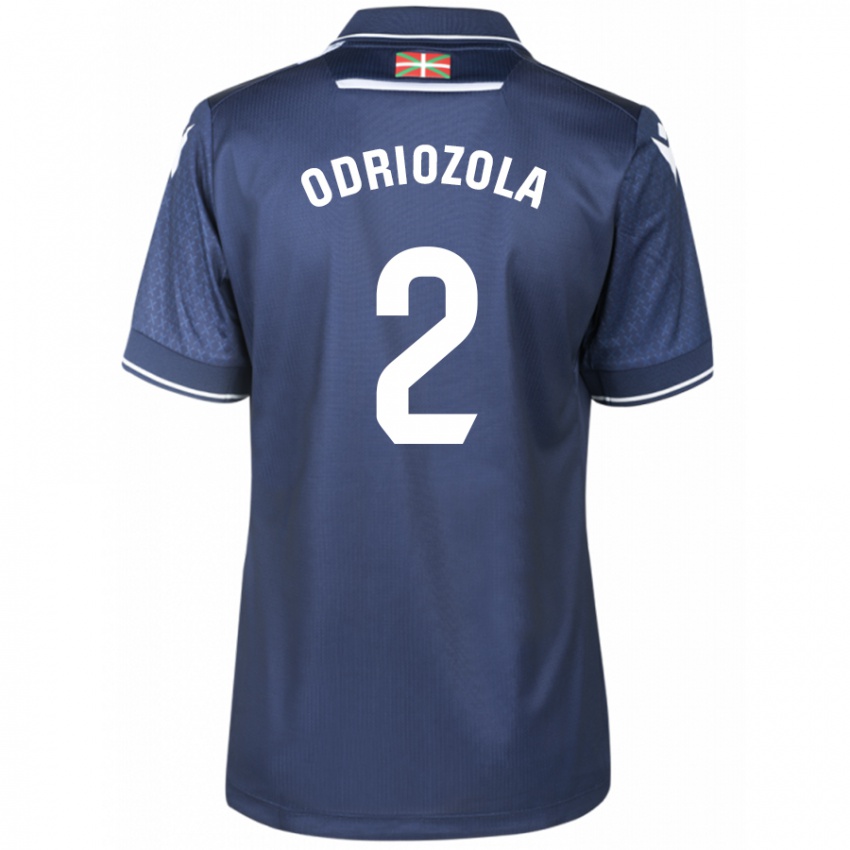 Herren Alvaro Odriozola #2 Marine Auswärtstrikot Trikot 2023/24 T-Shirt Belgien