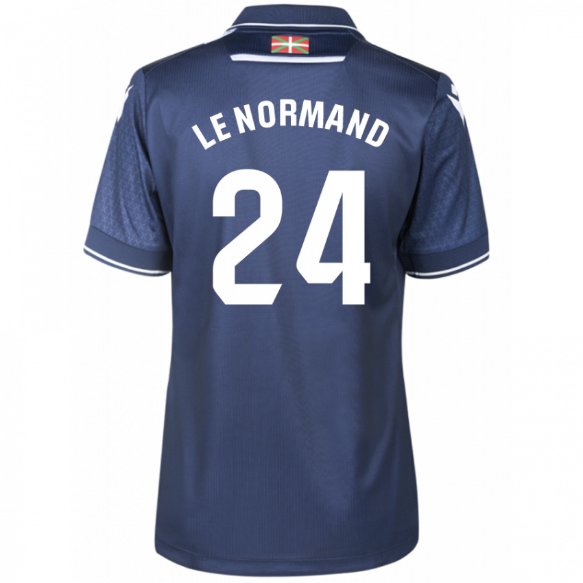 Herren Robin Le Normand #24 Marine Auswärtstrikot Trikot 2023/24 T-Shirt Belgien