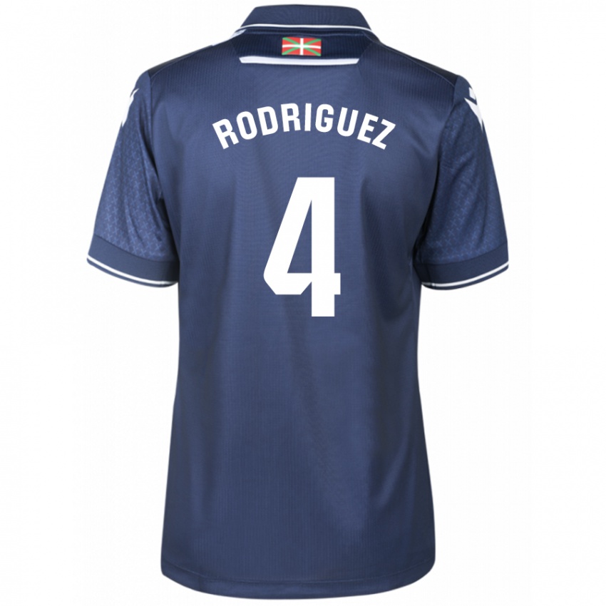 Herren Peru Rodriguez #4 Marine Auswärtstrikot Trikot 2023/24 T-Shirt Belgien