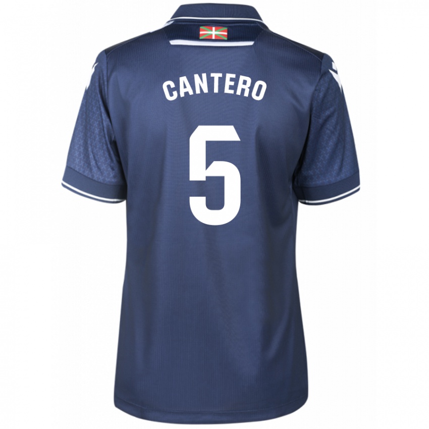 Herren Yago Cantero #5 Marine Auswärtstrikot Trikot 2023/24 T-Shirt Belgien